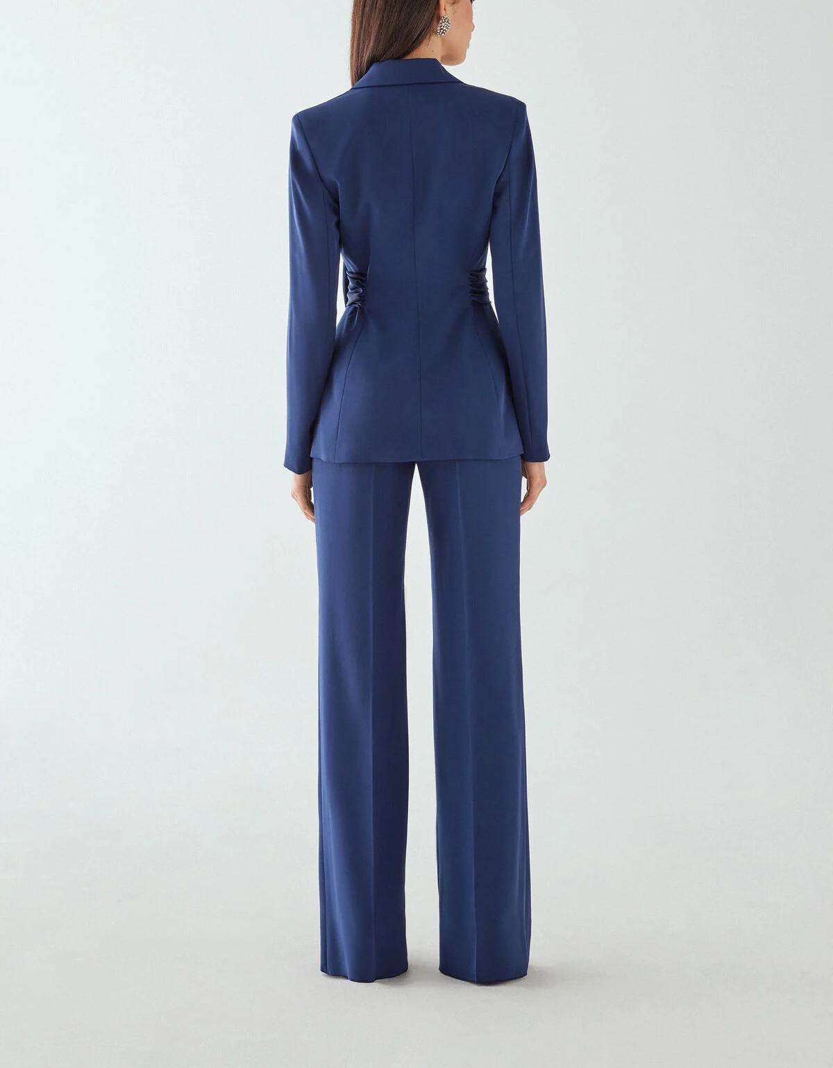 Sapphire Elegance Bow Suit