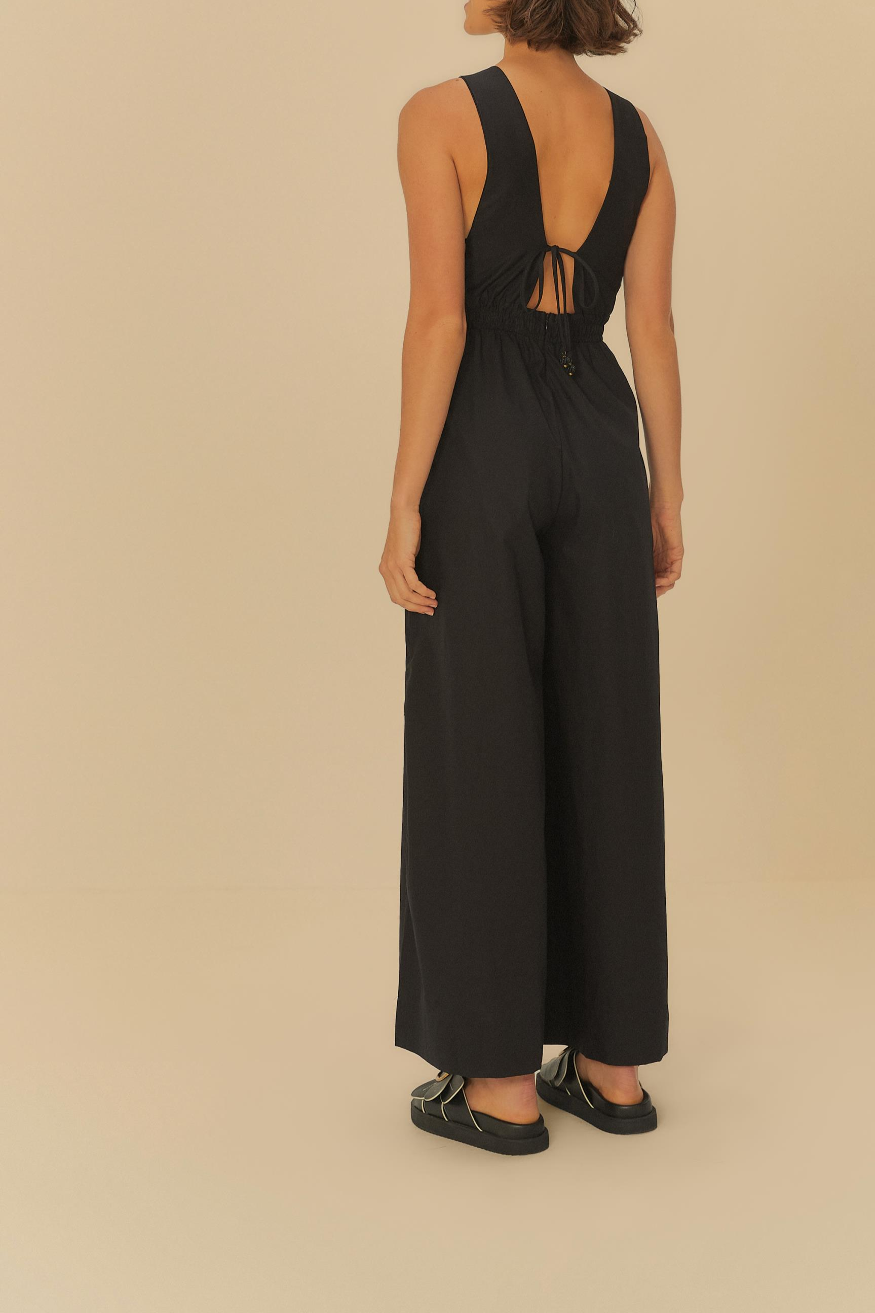 Flutterback Embroidered Jumpsuit