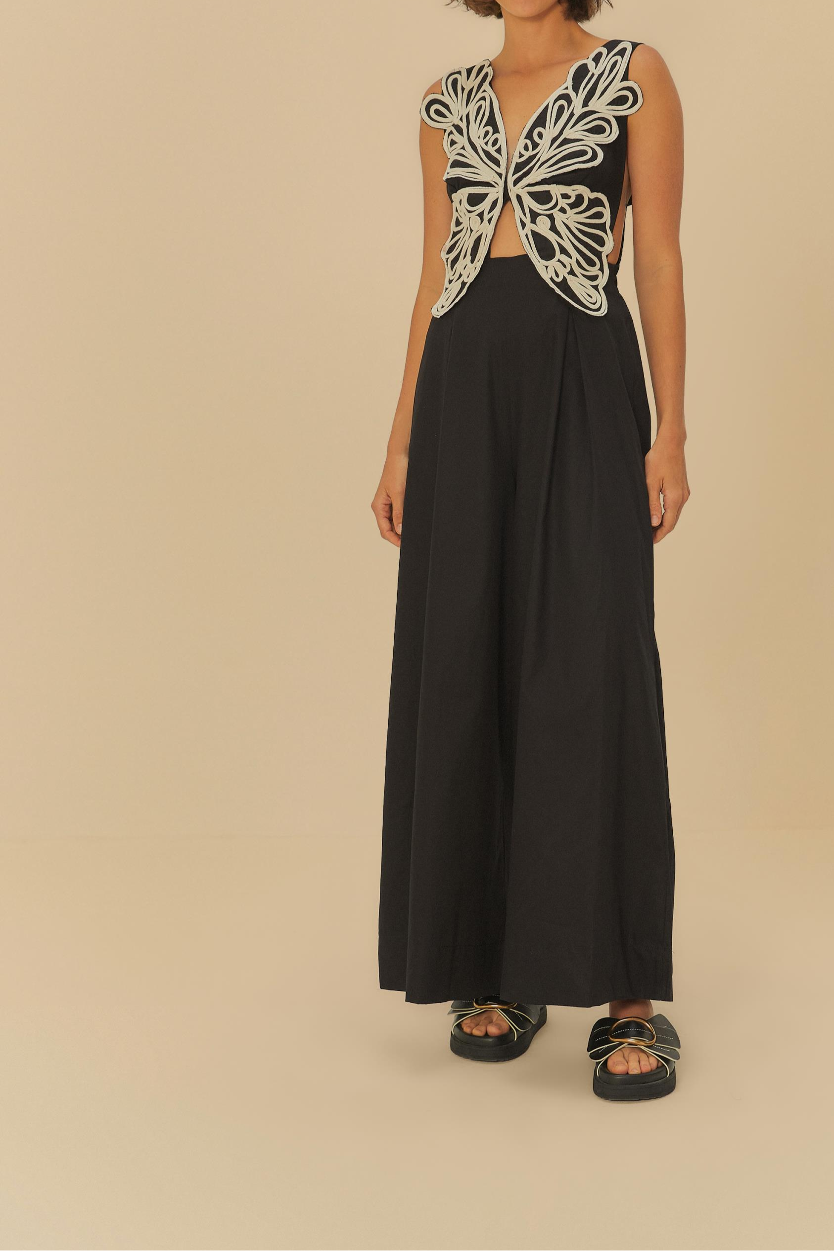 Flutterback Embroidered Jumpsuit